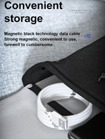 Câble Micro USB V8 magnétique Super Calla à enroulement automatique, Charge rapide, cordon de chargeur, nouveau, 2020