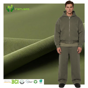 Sustainable Maternity Winter Plus Size Clothing Custom Streetwear Oversized 100% Organic Cotton Printed Hooded Tracksuit - Product Image 2