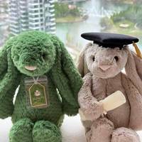 EZBABY s Shy Bonnie Rabbit Tiga Set Lengkap Boneka Penghibur Mainan Tahan Bulu Kue Ulang Tahun Telinga Panjang Kapas PP
