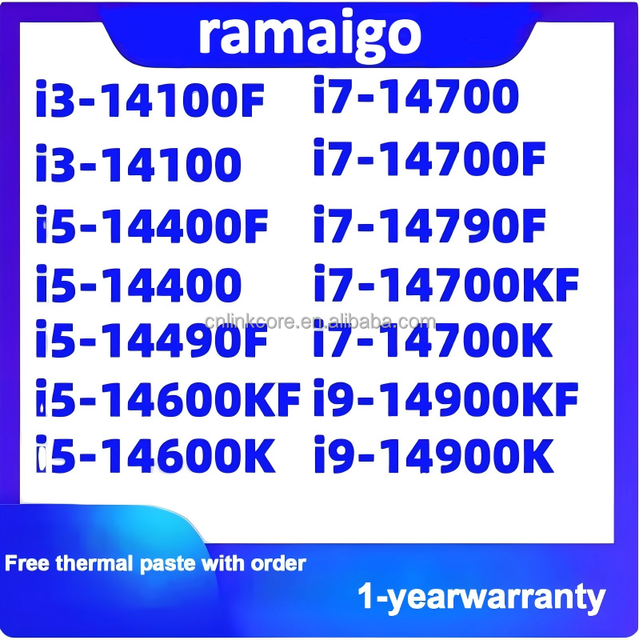 I3 14100 14100F I5 14400F 14400 14500 14490F 14600KF 14700KF I9 14900K 14900KF Cpu