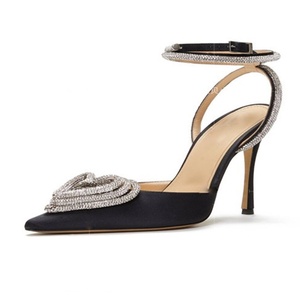 รองเท้าส้นสูงแบบส้นเข็มประดับเพชรทรงหัวใจ Talons New Bordered Strap Shoes  งานแฮนด์เมดสำหรับผู้หญิง - Product Image 6