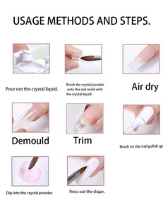 120ml /Jar Nail Art Acryl pulver Weiß/Klar/Rosa Carving Crystal Polymer 3D Tauch nagel Acryl pulver für Nagel verlängerung - Product Image 6