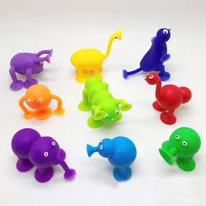 Mini Monster Capsule modello Cartoon Animal Rubber Sucker ventose Desk Ornament for Kids Surprise Toy