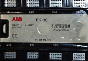 Nuevo Contactor Magnético EK110-40-11 de 4 Polos, 170A, 110-120V, Relé de Potencia para PLC y Automatización Industrial - Product Image 4