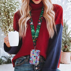 Cordón de tela personalizado para Navidad con broche de langosta para tarjetas de identificación, teléfonos y llaves – Regalo festivo ideal - Product Image 4