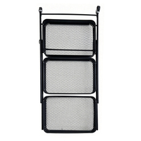 Chariot de rangement pliable à roulettes 3 ou 4 niveaux en acier au carbone, chariot utilitaire avec roues, plusieurs options de couleurs, étagère de rangement mobile