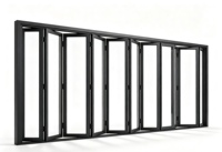 Fenêtres pliantes intelligentes pour maison connectée, en aluminium, motorisées, avec télécommande, pour balcon de villa