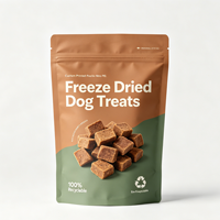 Emballage écologique et recyclable pour compléments alimentaires pour animaux de compagnie, sac à fermeture éclair en PE mono pour vitamines, comprimés à mâcher, graines, granulés, nourriture pour oiseaux