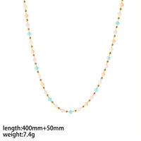Parure de bijoux en pierres naturelles irrégulières, collier, bracelet et chaîne de cheville superposés en acier inoxydable plaqué or 18 carats, colorée, pour mariage