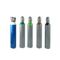 Bouteilles de gaz en acier sans soudure vides pour acétylène/gaz naturel/oxygène/hélium/argon