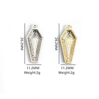 Breloque Épée Coffin en Alliage de Zinc Émaillé, Style Gothique, pour Centre de Collier