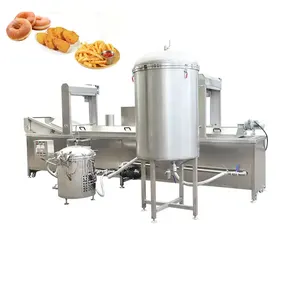 Fried Corn Chips Verarbeitung linie Fried Snack Food Equipment Chips Braten Extruder Maschinen