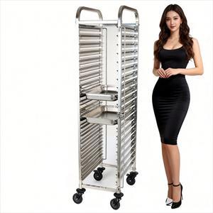 Carrito de Enfriamiento para Alimentos y Panadería, Modelo T2G 01, 15 Bandejas, Acero Inoxidable Plateado, Origen China - Product Image 1