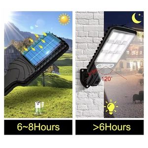 Lampe solaire LED extérieure murale, étanche, avec détecteur de mouvement, lampes solaires pour l'éclairage des rues, décoration de jardin, patio, cour, lumière solaire de jardin - Product Image 4