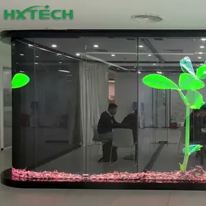 Filme de vidro LED de alta transparência para tela de cristal LED transparente flexível pegajoso para vidro para telas de sinalização digital