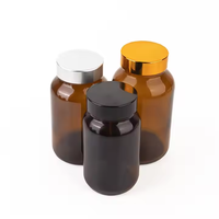 Haute qualité 100ml verre vitamine verre bouteille Ssupplément bouteille pour produits de santé scellé épaissi huile de poisson Capsule bouteille