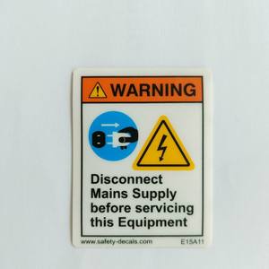 Etiqueta Adhesiva de Advertencia de Seguridad con la Leyenda 'No Conectar', para Paneles Eléctricos, Mantenimiento de Cableado Industrial, Lugar de Trabajo - Product Image 1