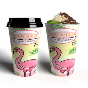 Wholesale Custom Logo & Color Square PE PP 90Mm Disposable Eco-Friendly Lids 500ml/700ml Boba Bubble Milk Tea <b>Cups</b> - Product Image 3