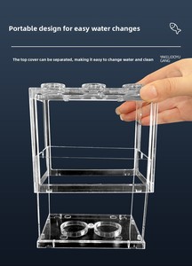 创意现代环保矩形塑料积木斗鱼鱼缸活体宠物观赏客厅景观 - Product Image 4