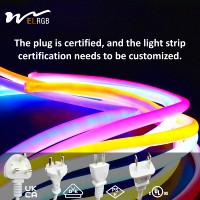 Lumière extérieure étanche IP65 Smart 110V/220V LED Bande Silicone Lampe ronde Flexible Néon 360 Degrés Lumineux IP66 Bande Lumineuse
