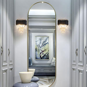 Современный черный хрустальный светодиодный настенный светильник для прохода для спальни и отеля Декоративный Настенный бра для гостиной прикроватный светильник - Product Image 4