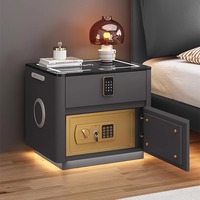 Armoire de chevet convertible intelligente en bois massif, style minimaliste moderne, avec 1 tiroir, modèle Ybc 7-31, prix de gros abordable