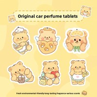 Désodorisant de voiture en forme de dessin animé Butter Bear, parfum d'aromathérapie longue durée, anti-moustiques et désodorisant pour véhicule