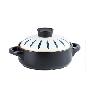 1.5L Ceramic Dutch Oven Cooking Claypot