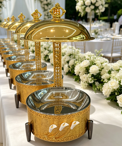 Scaldavivande a buffet in acciaio inox da 8 litri, alimentato a combustibile, con coperchio a sospensione, per matrimoni, hotel e banchetti - Product Image 6
