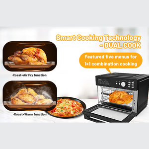 Horno de convección extragrande de 30L, freidora de aire <span class=keywords><strong>el</strong></span>éctrica, tostadora, Combo 21 en 1 con 4 accesorios de cocina y <span class=keywords><strong>libro</strong></span> de recetas - Product Image 6