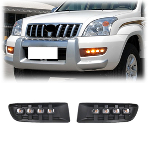 Gobison Lampe de voiture LED DRL Feux de brouillard Feux de circulation <span class=keywords><strong>diurne</strong></span> pour TOYOTA PRADO 2003-2009 Feux de brouillard - Product Image 1