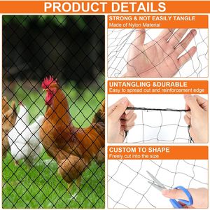 Black Nylon Multifilament Bird Blocking <b>Netting</b> 2.5x2.5cm And 5x5cm For Agricultural Planting And Aquaculture Ponds - Product Image 3