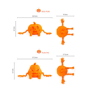 Figura Decorativa de Hombre Calabaza Impresa en 3D, Adorno Creativo para Halloween, Decoración de Escritorio, Regalo Festivo - Product Image 2