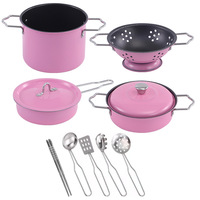Jeu de cuisine préscolaire pour enfants Jeu de jouets de cuisine Batterie de cuisine de qualité alimentaire pour enfants