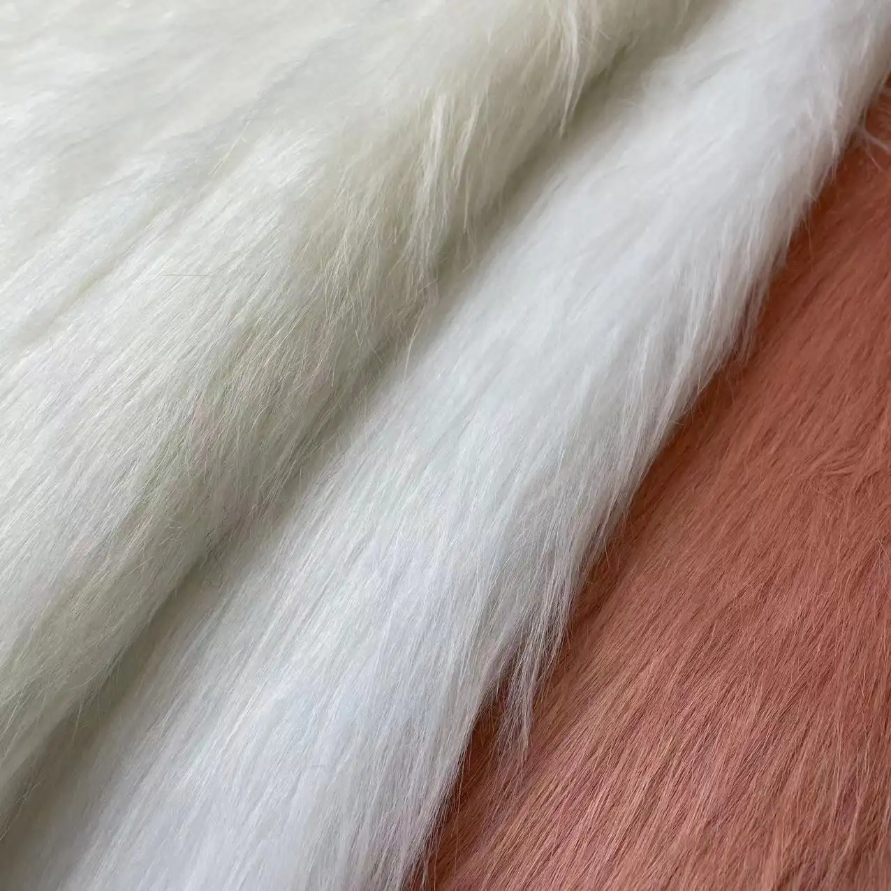 multi colors plush toy fabric luxury long short hair faux fur fabric by meter for garments toys