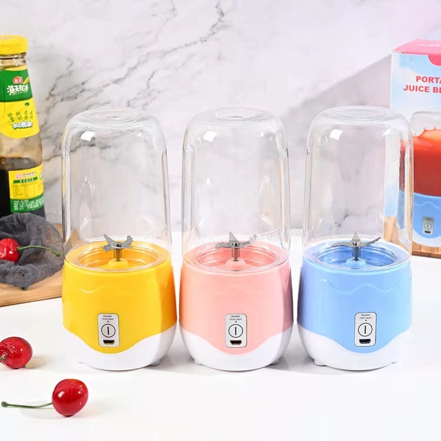 4 Blades Juicer Blender Portable USB Rechargeable Mini Home Wireless Fruit Juicer Machine Food Processor Maker Juice Extractor