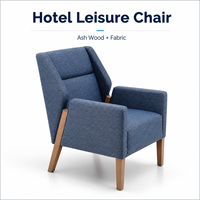 Fauteuil d'appoint élégant pour salon, design hôtelier, en bois de frêne, style nordique, pour chambre d'hôtel et suite exécutive