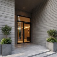 Panel de Pared Exterior WPC Ynori, Coextrusión, Grano de Madera 3D, Gris Claro, 22 mm, 160 mm, para Edificios de Apartamentos, Resistente al Agua y a la Humedad