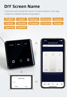 Interruptor de Luz Inteligente Tuya Zigbee Estándar EU/UK de 1/2/3 Gangs y 16A con Pantalla LED, Control por Voz con IA, Automatización del Hogar DIY