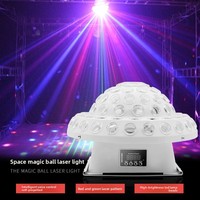 Boule magique LED Mega-Universe, lumières colorées activées par la voix, KTV Bar, salles privées, boîte de nuit, lumière stroboscopique rotative universelle