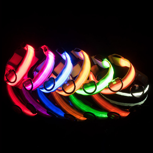 Dericsson USB Rechargeable LED Adjustable <b>Dog</b> Collar Simple Style Polyester Material RGB <b>Lighting</b> for Cats & <b>Dogs</b> - Product Image 3