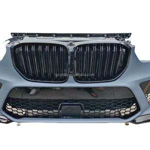 Ensemble de pare-chocs avant OEM avec calandre et ventilateur pour BMW X5M F95 2020-2023, remplacement <span class=keywords><strong>M</strong></span> Performance, noir brillant, kit complet - Product Image 3