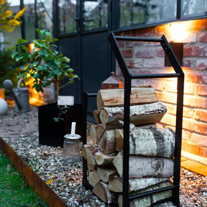 Porta Legna Moderno in Ferro Verniciato a Polvere per Interni, Supporto per Legna da Ardere per Caminetto - Product Image 2