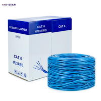 Nuevo cable de red Ethernet LAN OEM de alta velocidad MX-STAR 2026, Cat6 UTP, 4 pares, 26AWG, CCA, Cat 6, caja de 305m