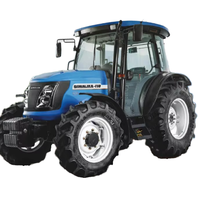Tracteur agricole miniature 4x4 de 110 CV avec moteur diesel 4 cylindres et boîte de vitesses