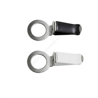 Flacon de parfum de voiture élégant, rechargeable, en verre, diffuseur de parfum en verre pour voiture avec clip métallique pour accessoires intérieurs de voiture