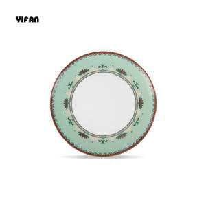 Высококачественная Свадебная китайская элегантная посуда, столовые тарелки для свадеб, зеленые красивые наборы посуды - Product Image 5