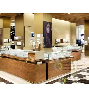 厂家直销珠宝制造商定制店铺商场装饰展示柜玻璃陈列柜珠宝店设计