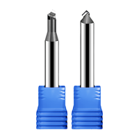 Fraise à chanfreiner diamantée à une dent CVD, fraises diamantées pour CNC, outils de polissage CNC OEM/ODM 5 axes HRC60 6mm 60 90 100 120