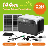 Mini alimentation portable DC pour le camping avec éclairage LED commutable, alimentation de secours DC domestique pour utilisation en extérieur en Afrique